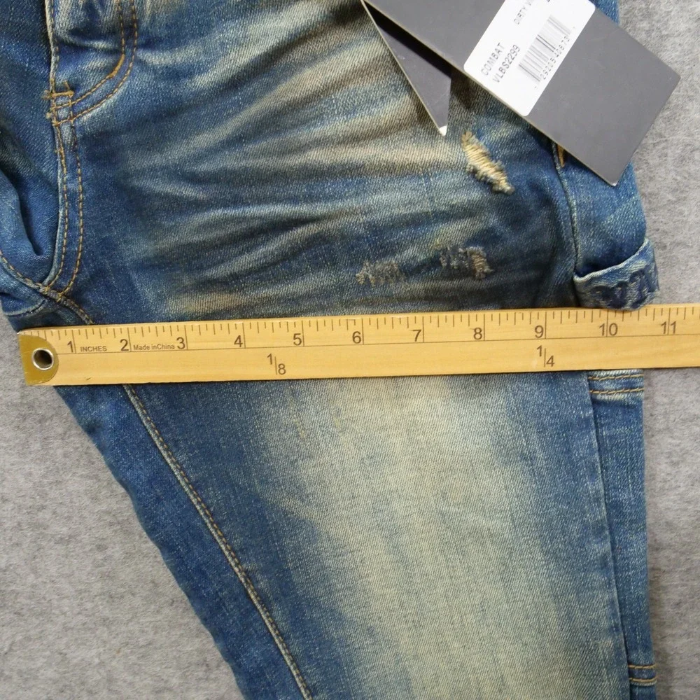 Valabasas Jeans Mens 29 Blue Combat Distressed Boot Cut Streetwear New